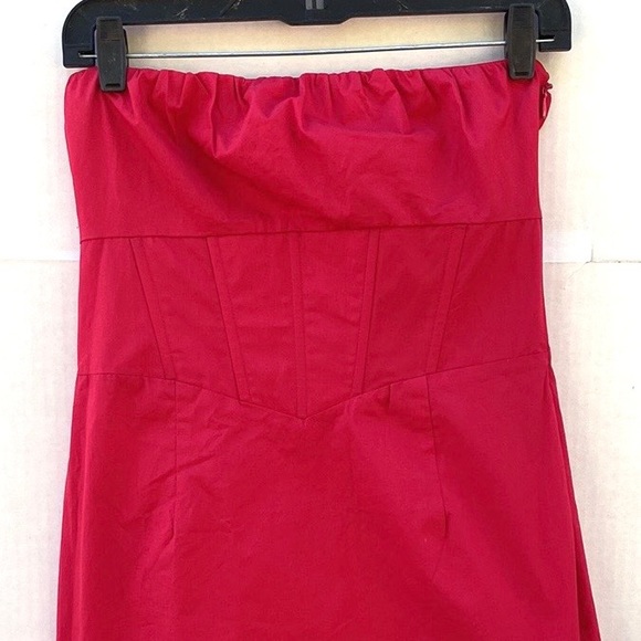 NWOT Princess Polly Womens size 6 red Ivy Corset sexy mini strapless dress👇🏼 - Picture 6 of 8